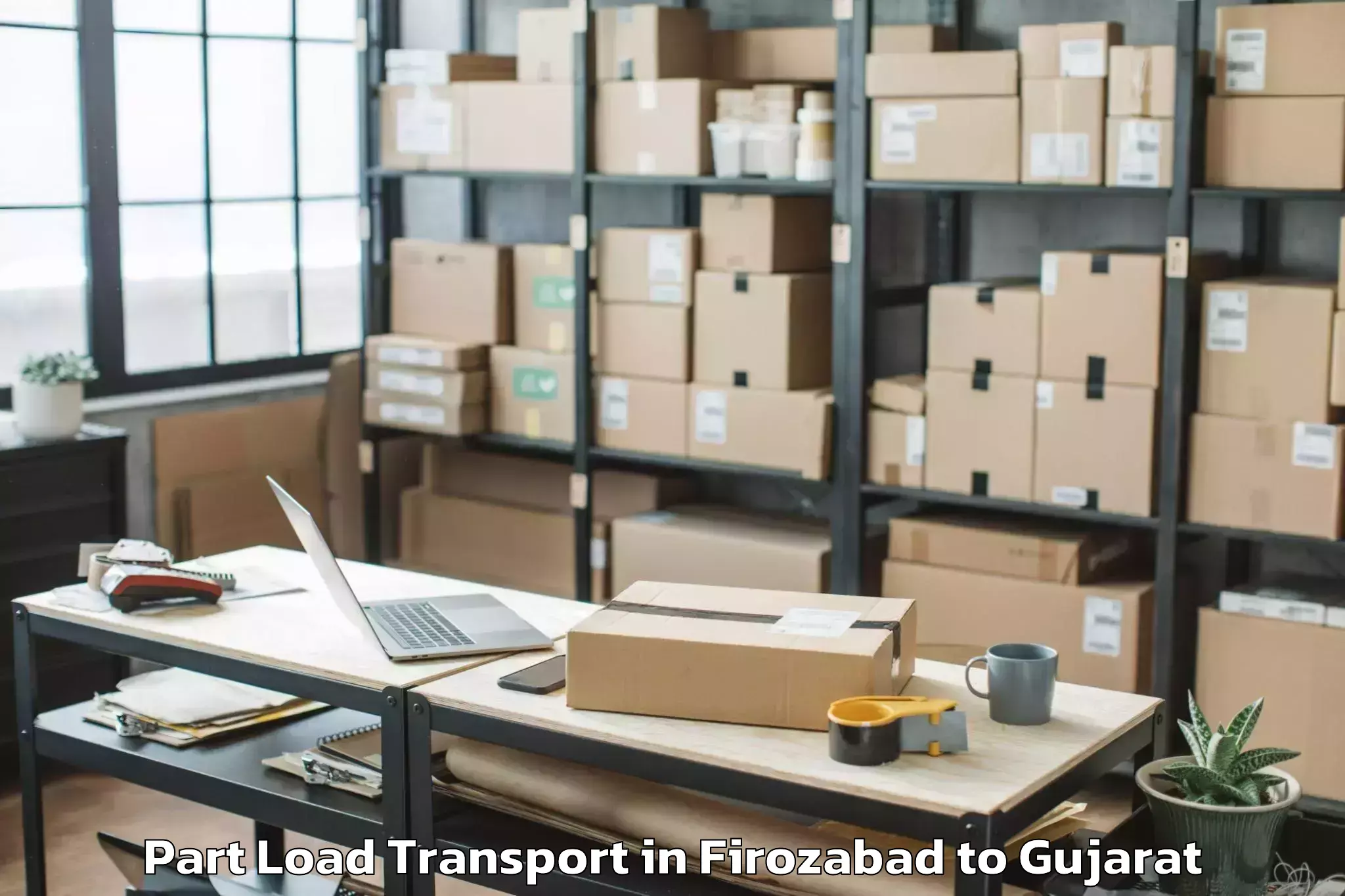 Firozabad to Jetpur Part Load Transport